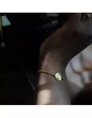 Bracelet Médaillon Ubuntu Or