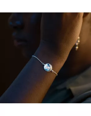 Bracelet Médaillon Ubuntu Argent