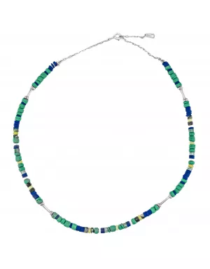 Ras de cou Coco Bleu Ubuntu Argent