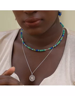 Ras de cou Coco Bleu Ubuntu Argent