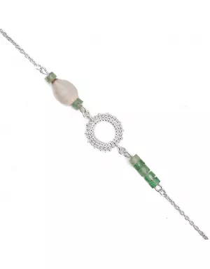 Bracelet Soleil Aqua Argent Ubuntu Renaissance
