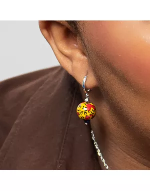 Boucles d'oreilles Feu Nandi Argent