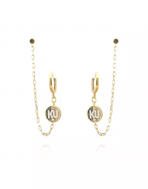 Boucles d'oreilles KU Chaine Ubuntu Or