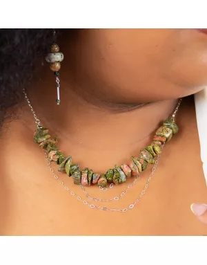 Collier Chips Terra Nandi Argent