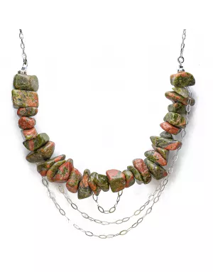 Collier Chips Terra Nandi Argent