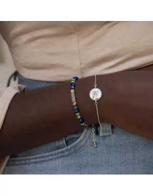 Bracelet Multi Bleu Ubuntu Argent