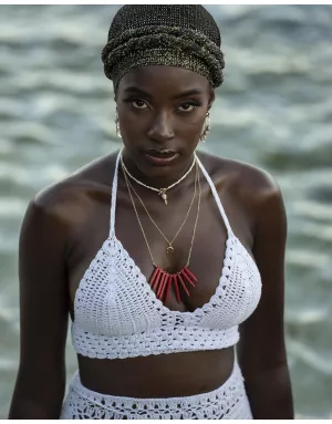 Collier Luna Ubuntu Or